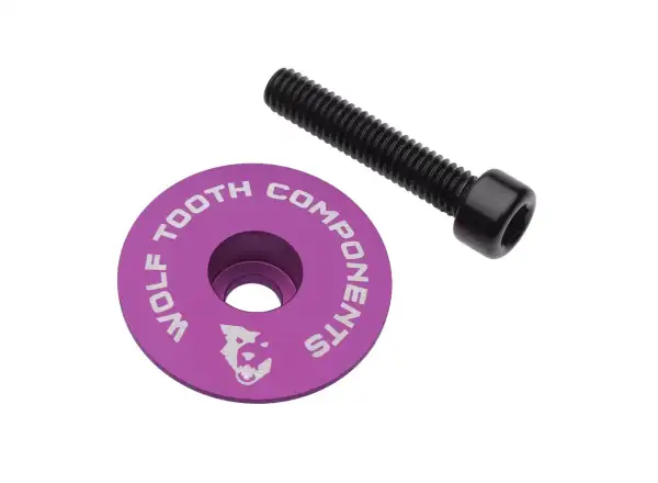 Wolf Tooth Ultralight Kappe des Steuersatzes Ultraviolet Purple
