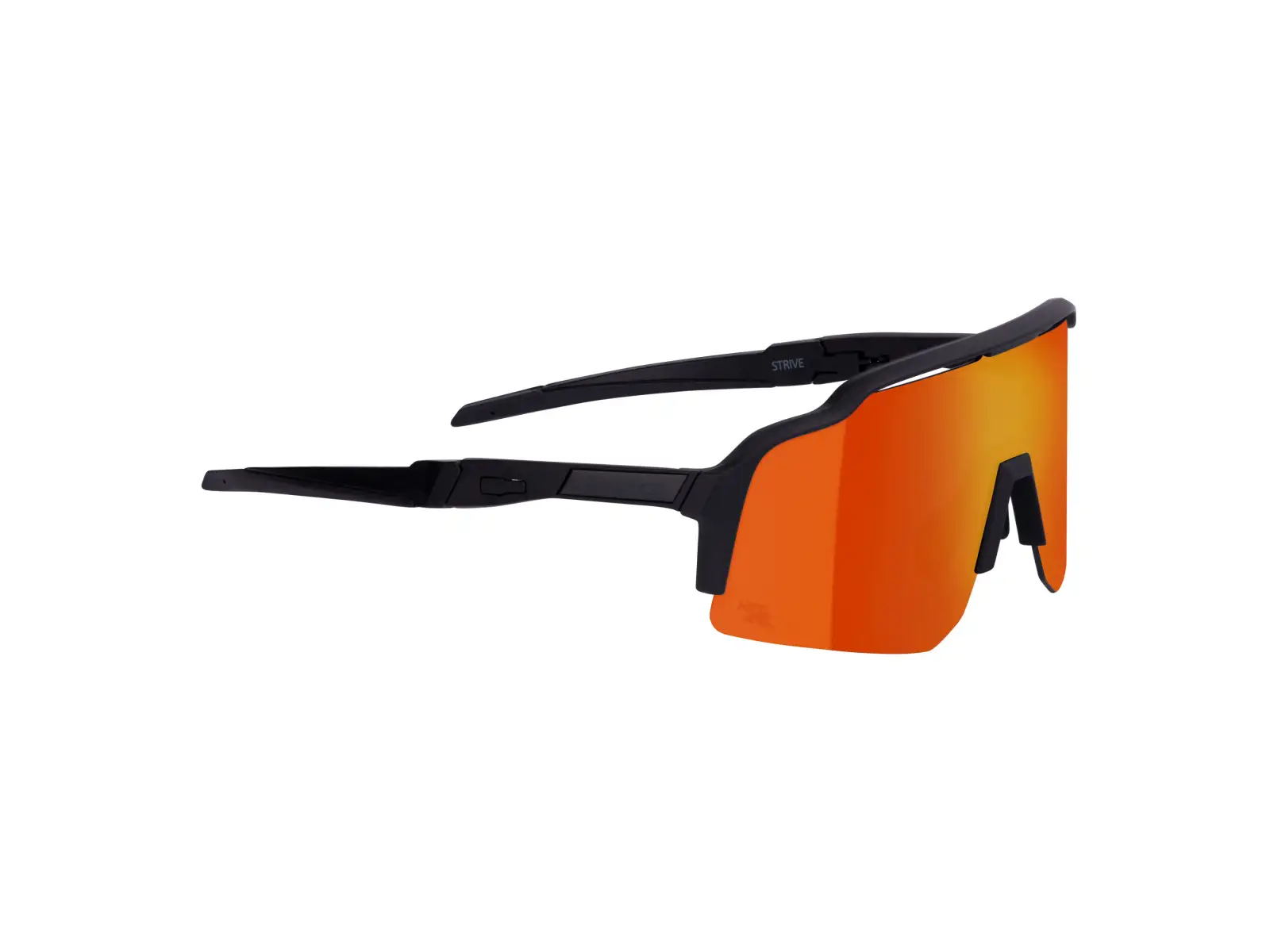 Force Strive Brille schwarz/rot Spiegelglas