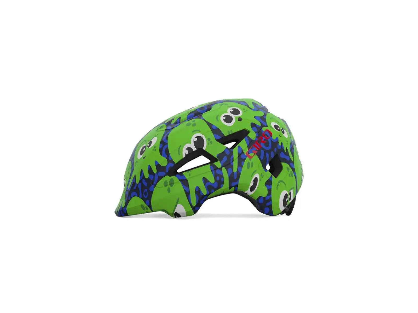 Giro Scamp II Kinderhelm Matte Midnight/Green Inked