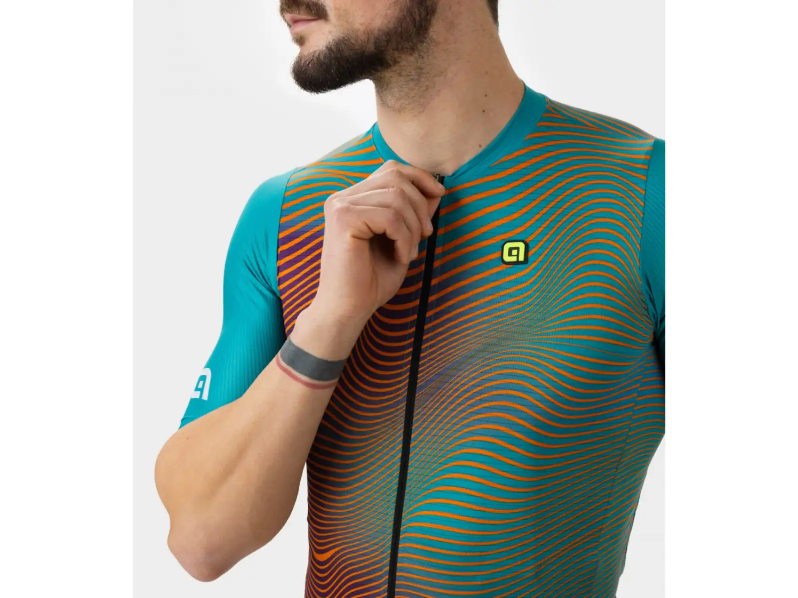 Alé PR-E Onda Herren Kurzarmtrikot smaragdgrün