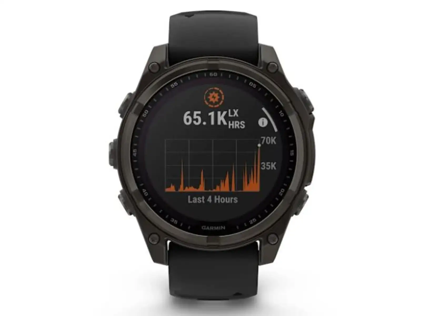 Garmin fenix 8 - 47 mm Solar Sapphire Smartwatch Carbon Gray DLC Titanium Black/Gray