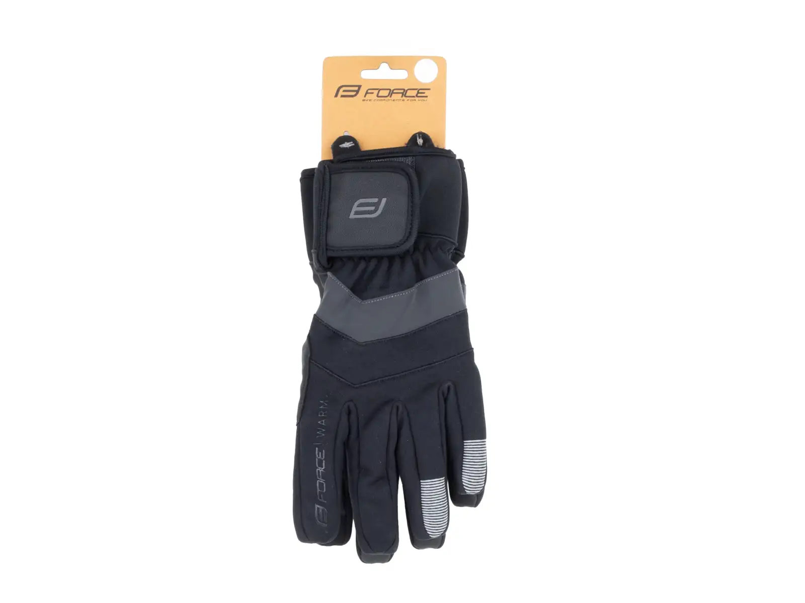 Force Warmer Winter Radhandschuhe schwarz