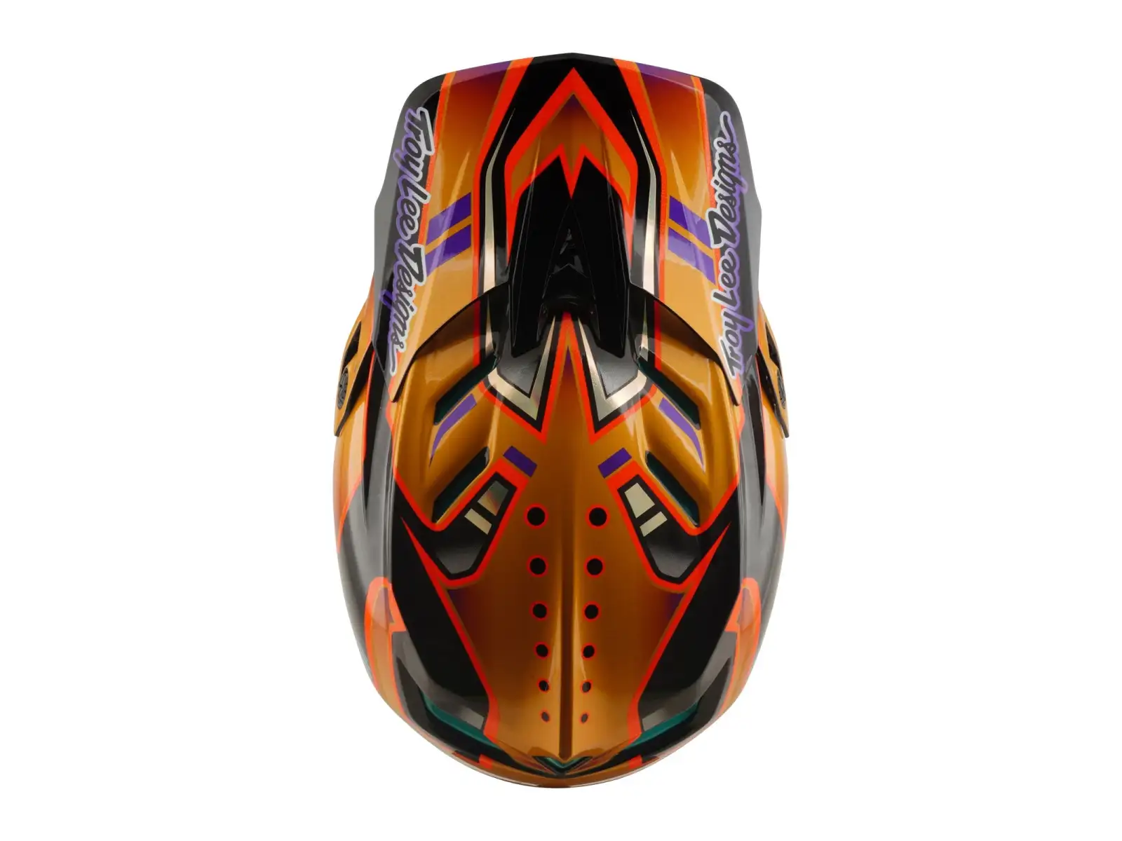 Troy Lee Designs D4 Carbon MIPS Helm Crest Gold