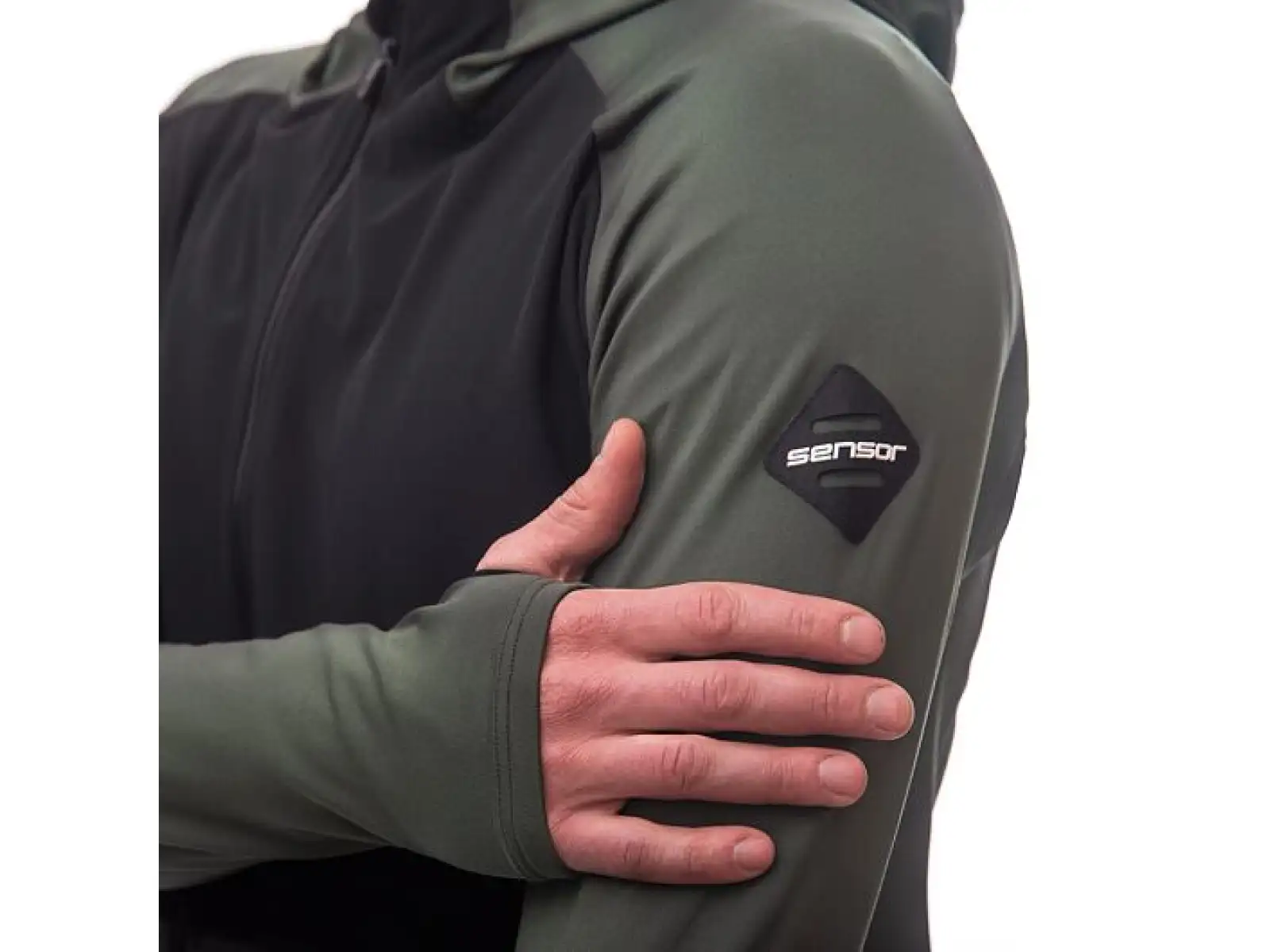 Sensor Coolmax Thermo Herrenjacke Olive Green/schwarz