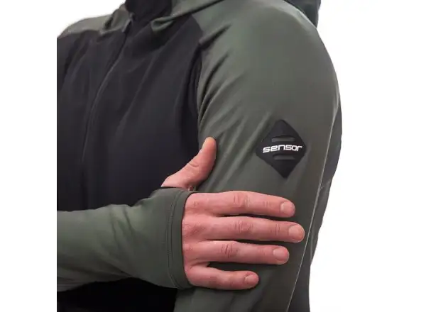 Sensor Coolmax Thermo Herrenjacke Olive Green/schwarz