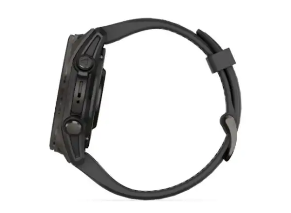 Garmin fenix 8 - 43 mm AMOLED Saphir Smartwatch in Carbon Titanium Schwarz/Steingrau