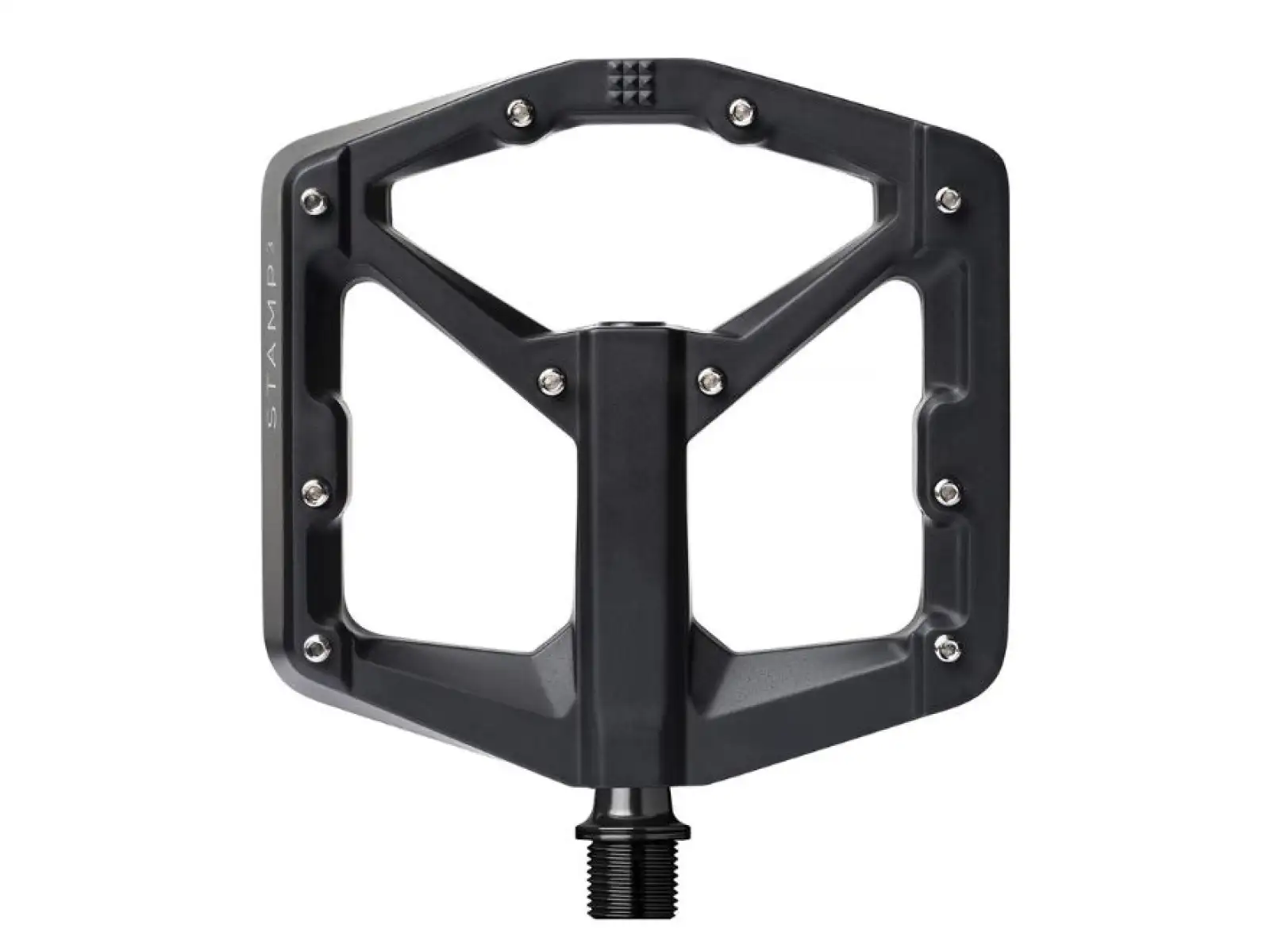 Crankbrothers Stamp 3 Große Plattformpedale Schwarz Magnesium