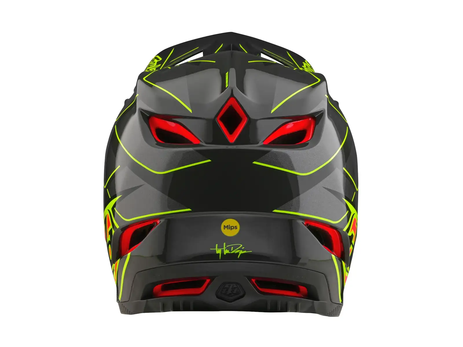 Troy Lee Designs D4 Composite Ghostwing Helm Grau