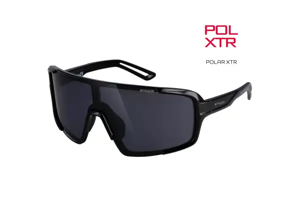 R2 Impulse Sonnenbrille schwarz glänzend/rauchgrau