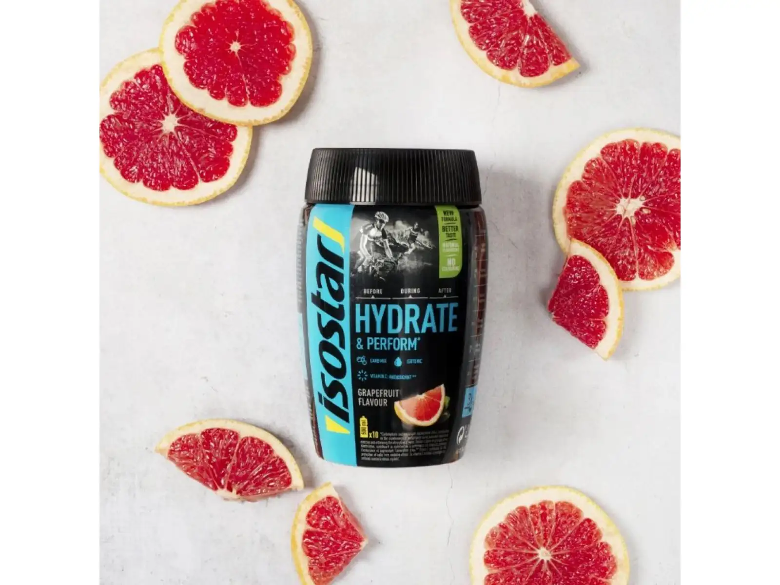 Isostar Hydrate & Perform iontový Getränk 400 g Grapefruit