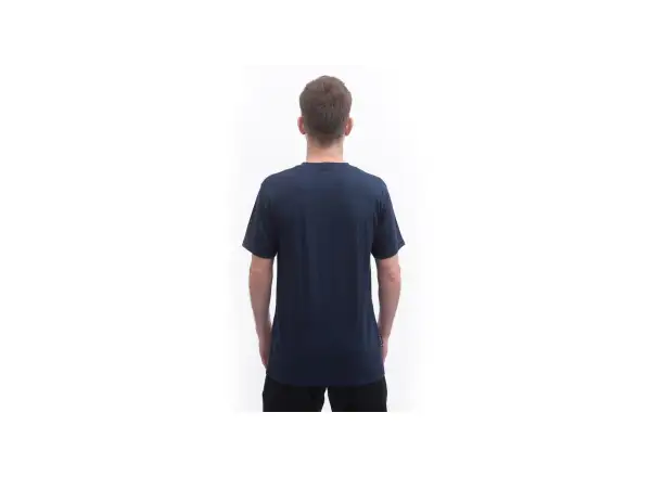Sensor Merino Active Outside Herren T-Shirt Kurzarm Deep Blue