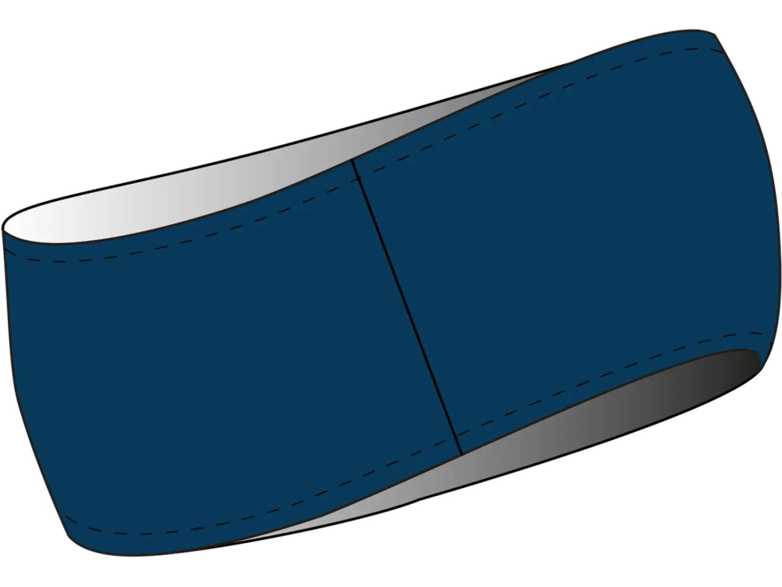 Leki 4-Season Stirnband Marineblau/weiß
