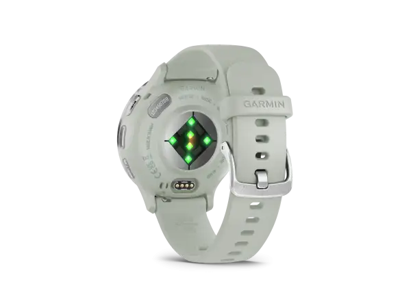Garmin Venu 3S Smartwatch Silber/Salbeigrün