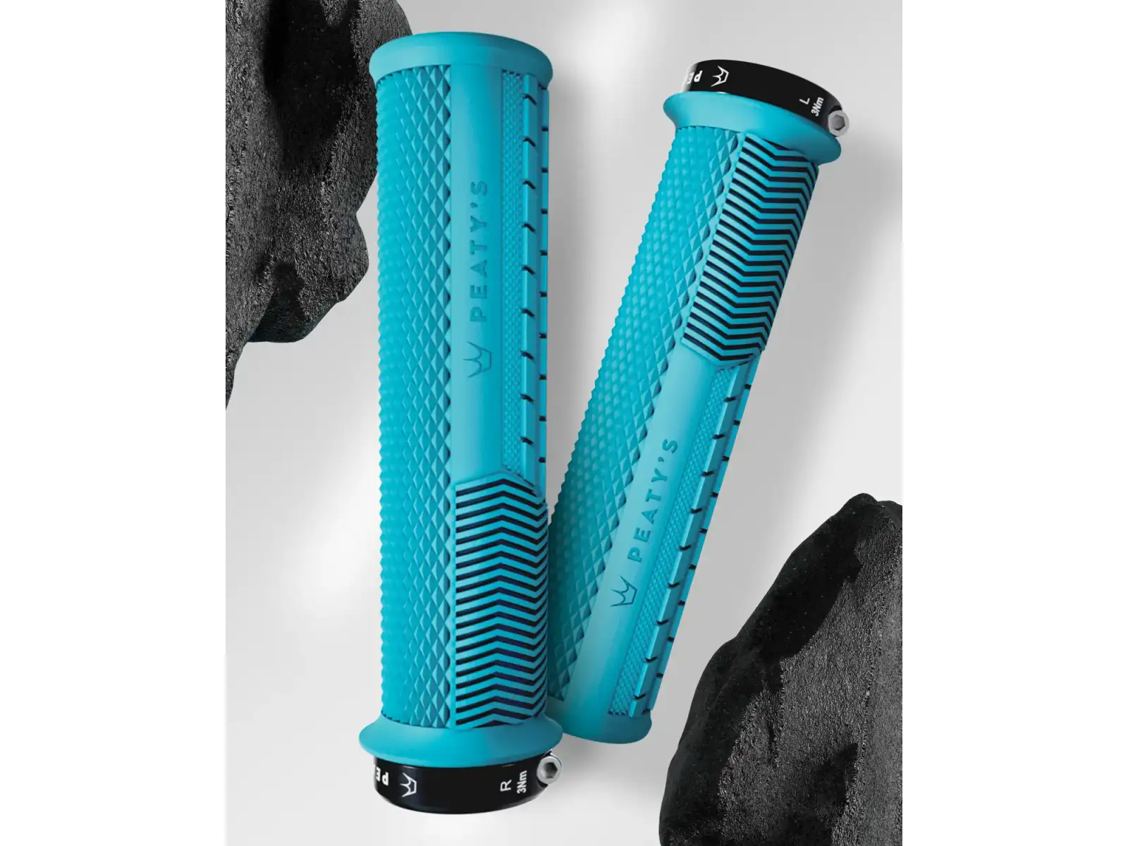 Peatys Monarch Knurl Thin Griffe Türkis