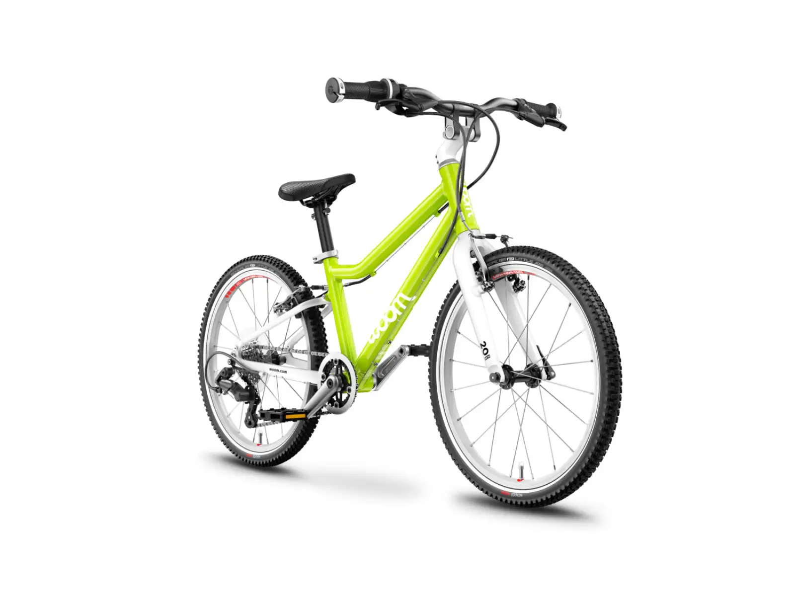 Woom 4 Echse Limette 20 Kinderfahrrad