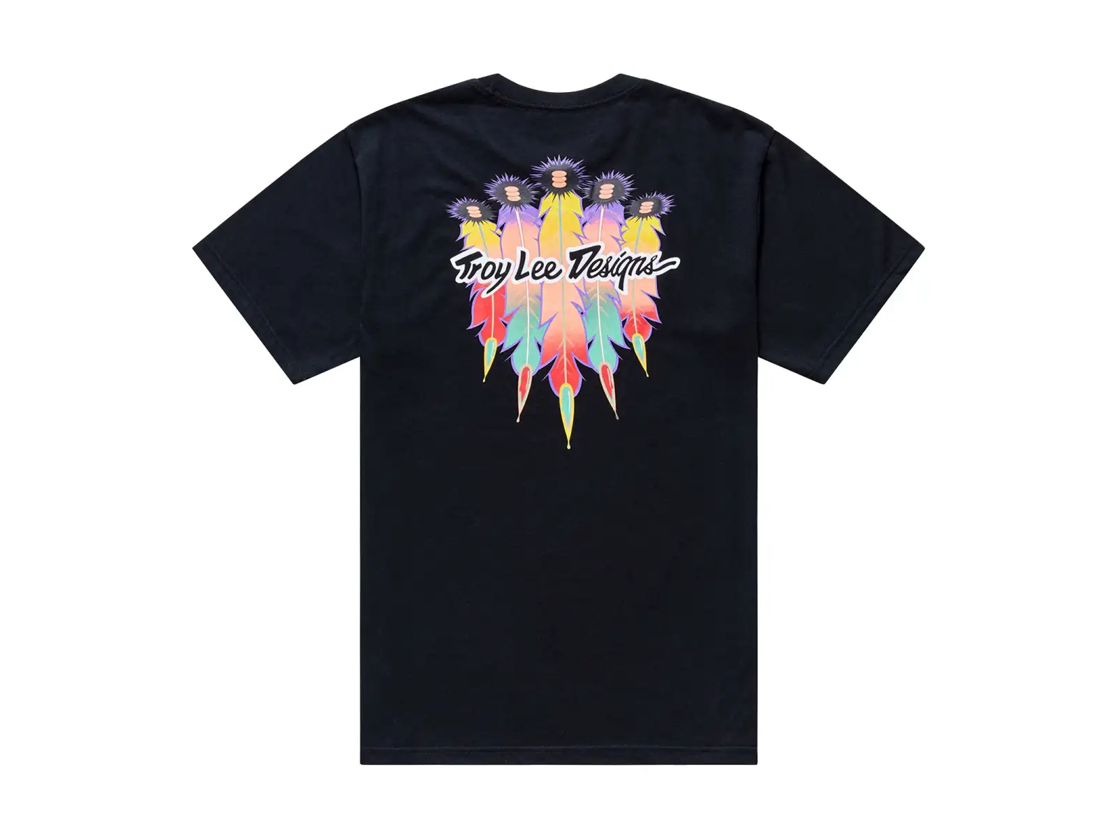 Troy Lee Designs Feather Herren T-Shirt Kurzarm Black/Black