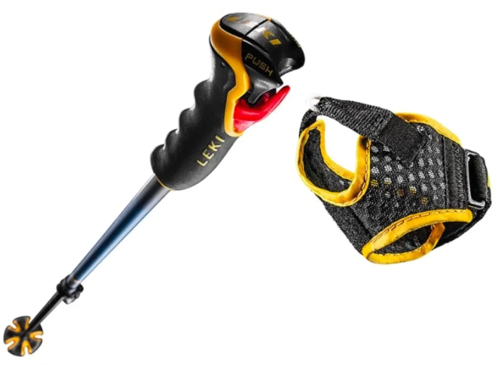 Leki Spitfire Vario 3D Abfahrtsteleskopstöcke Blau/Gelb 110 - 140 cm