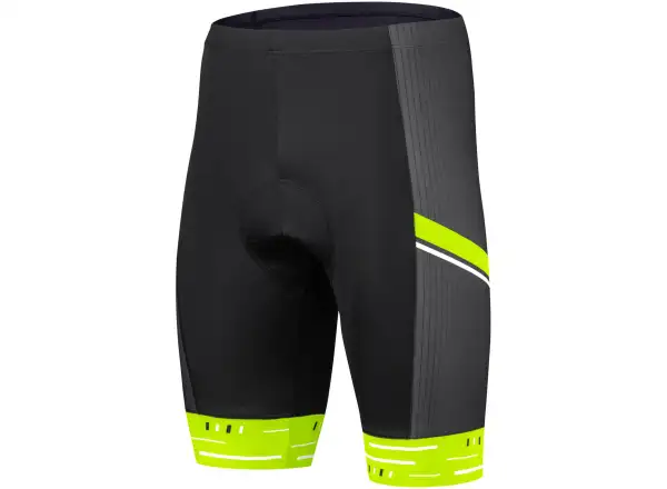 Etape Racing 2.0 Herren-Shorts mit Polster schwarz/gelb fluo