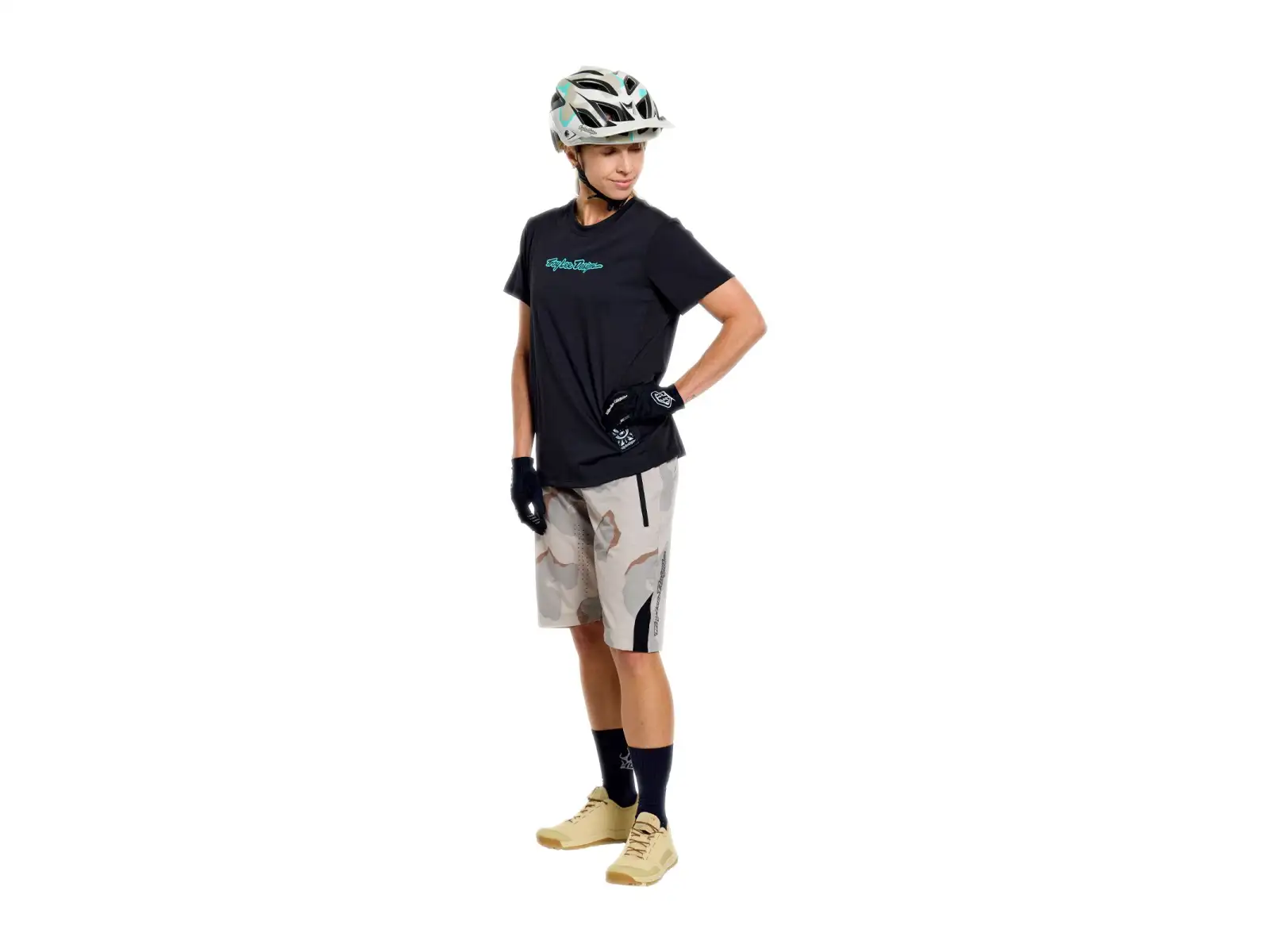 Troy Lee Designs Lilium Ride Damentrikot Kurzarm Signature Black