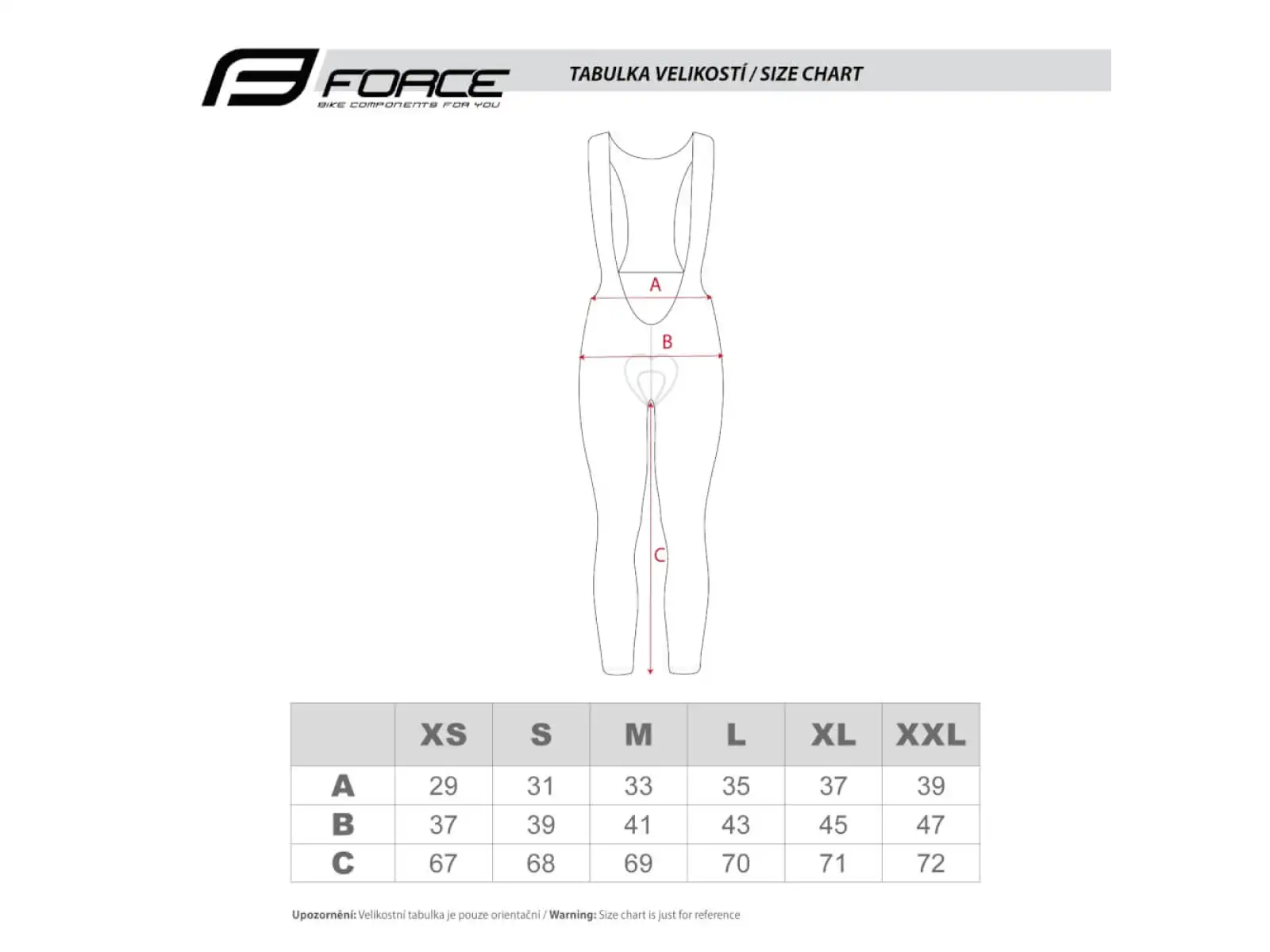 Force Spring Lady Damenhose mit Latz und Polsterung Schwarz
