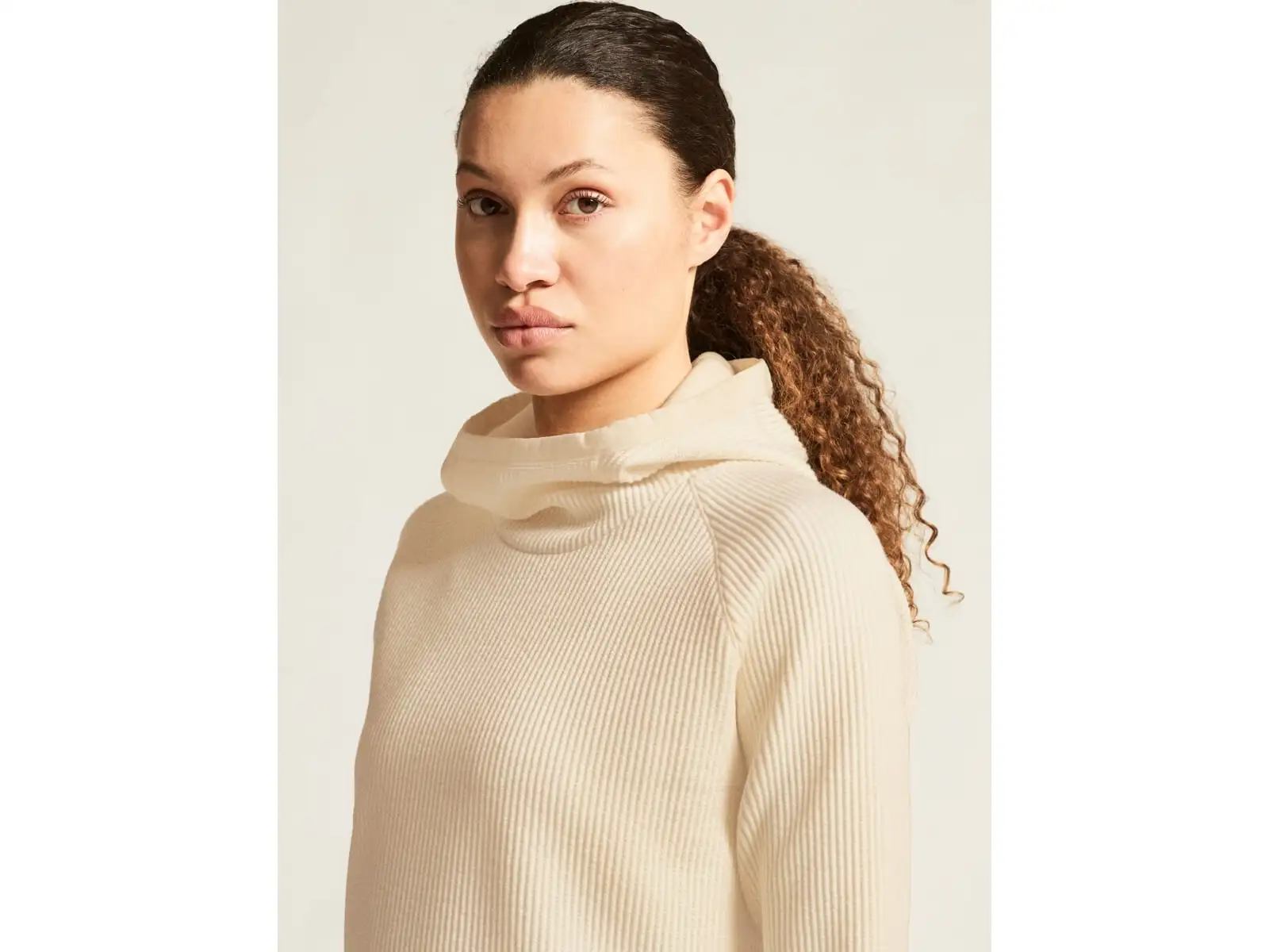 Craft Grid Hood Damen-Kapuzenpullover weiß