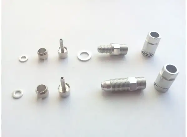 Quaxar Set Bremsleitungsendkappen für hydraulische Bremsen, kleines Gewinde.