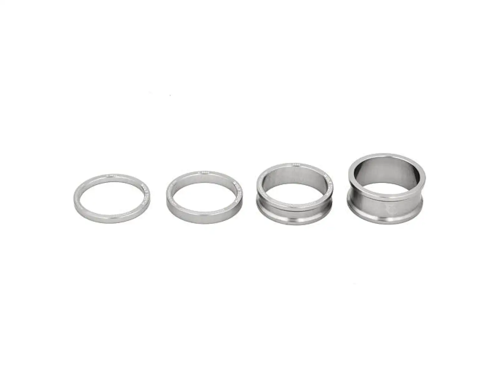 Wolf Tooth Spacer Set 3,5,10,15 mm für Vorbau 1 1/8" Silber