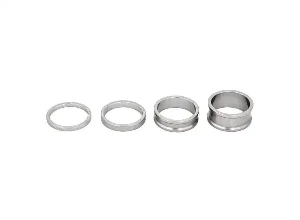 Wolf Tooth Spacer Set 3,5,10,15 mm für Vorbau 1 1/8" Silber