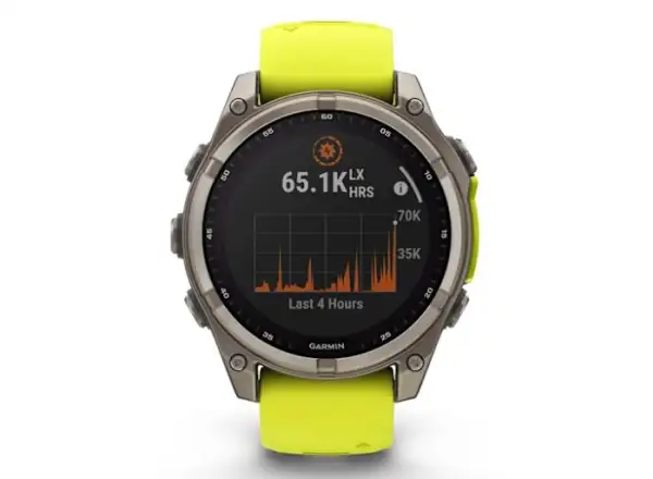 Garmin fenix 8 - 51 mm Solar Sapphire Smartwatch Titanium Yellow/Graphite