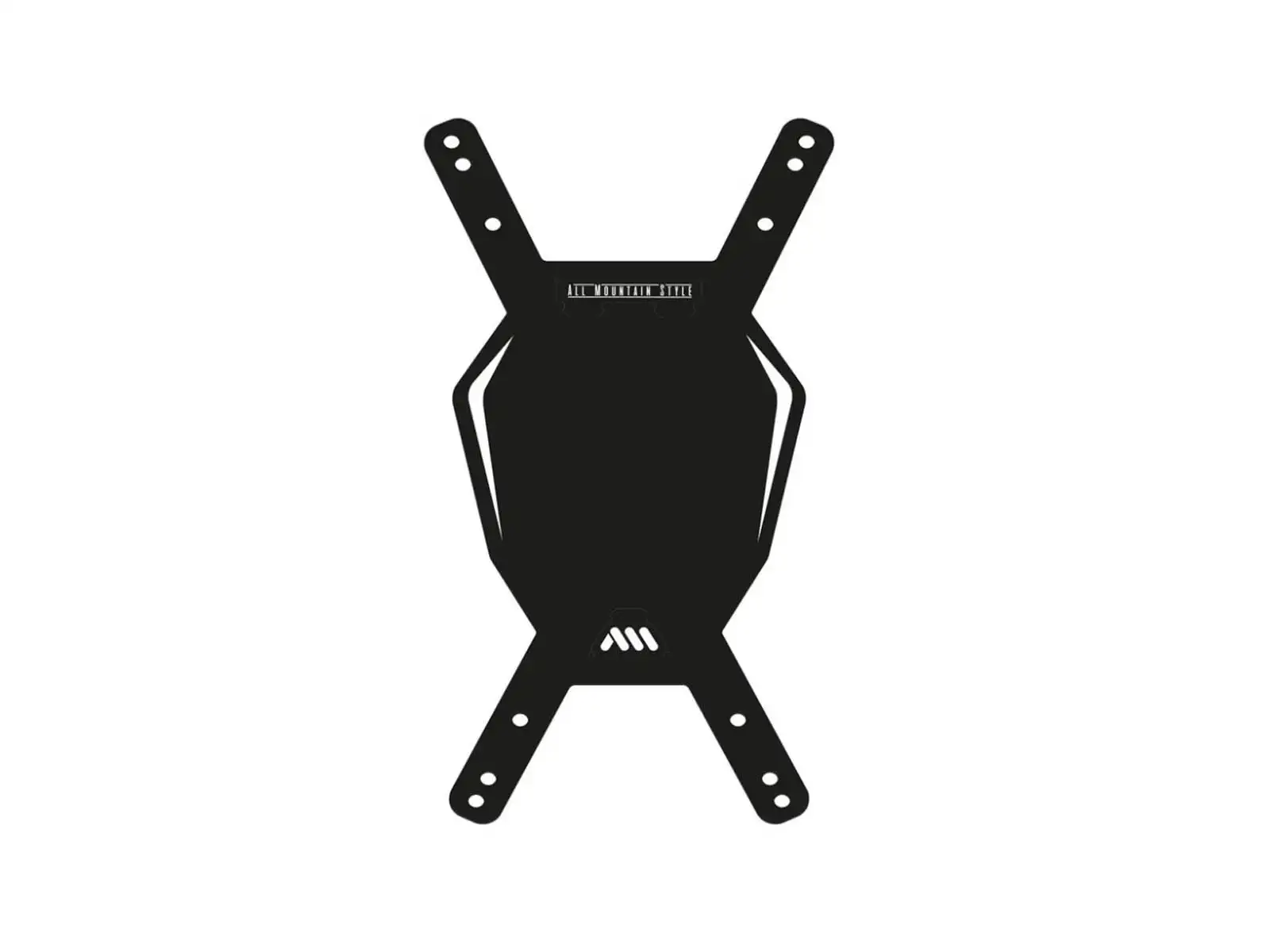 All Mountain Style Number Plate Startnummernschild Black