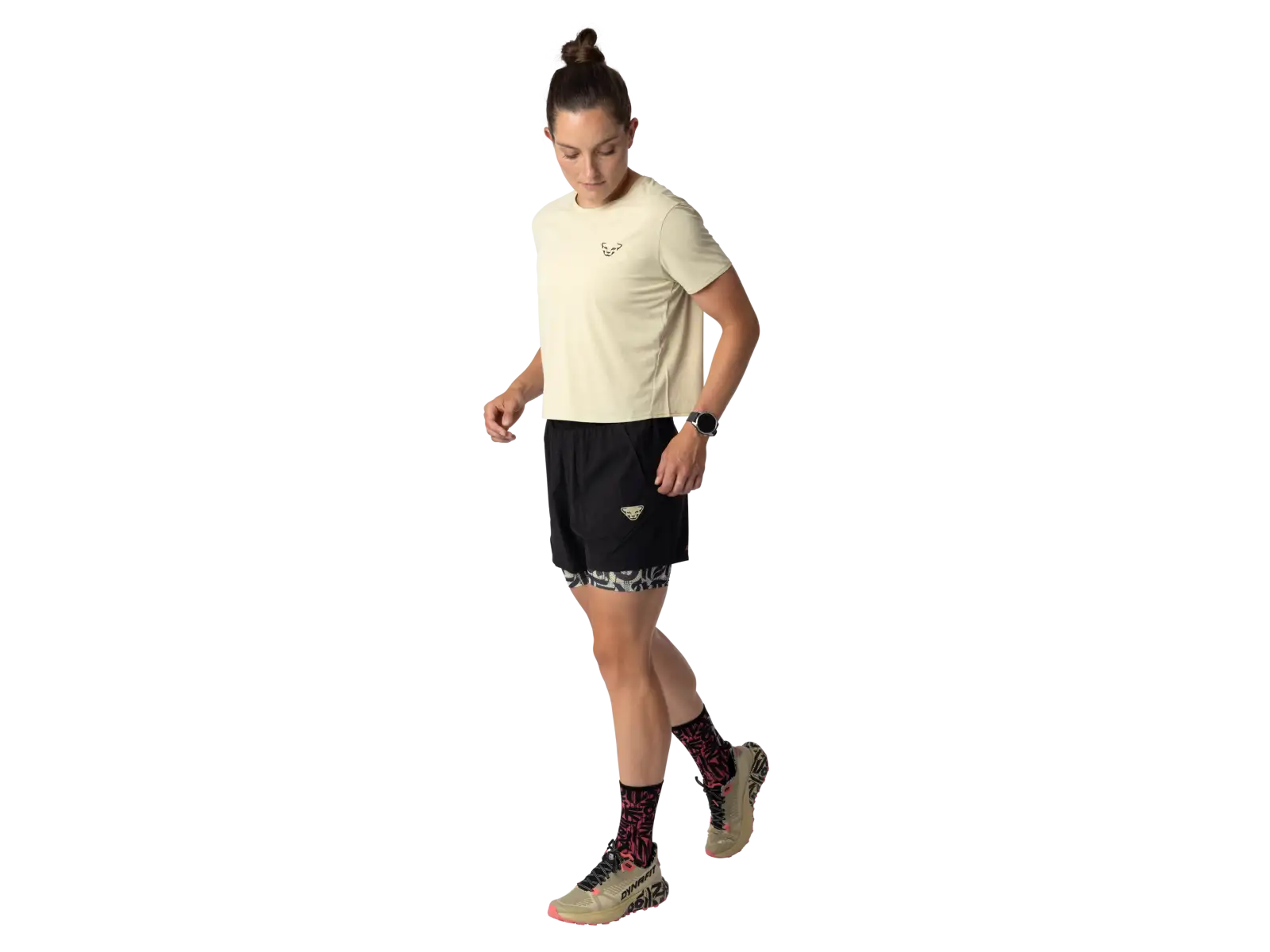 Dynafit Trail Damen Laufshirt kurze Ärmel Overcast