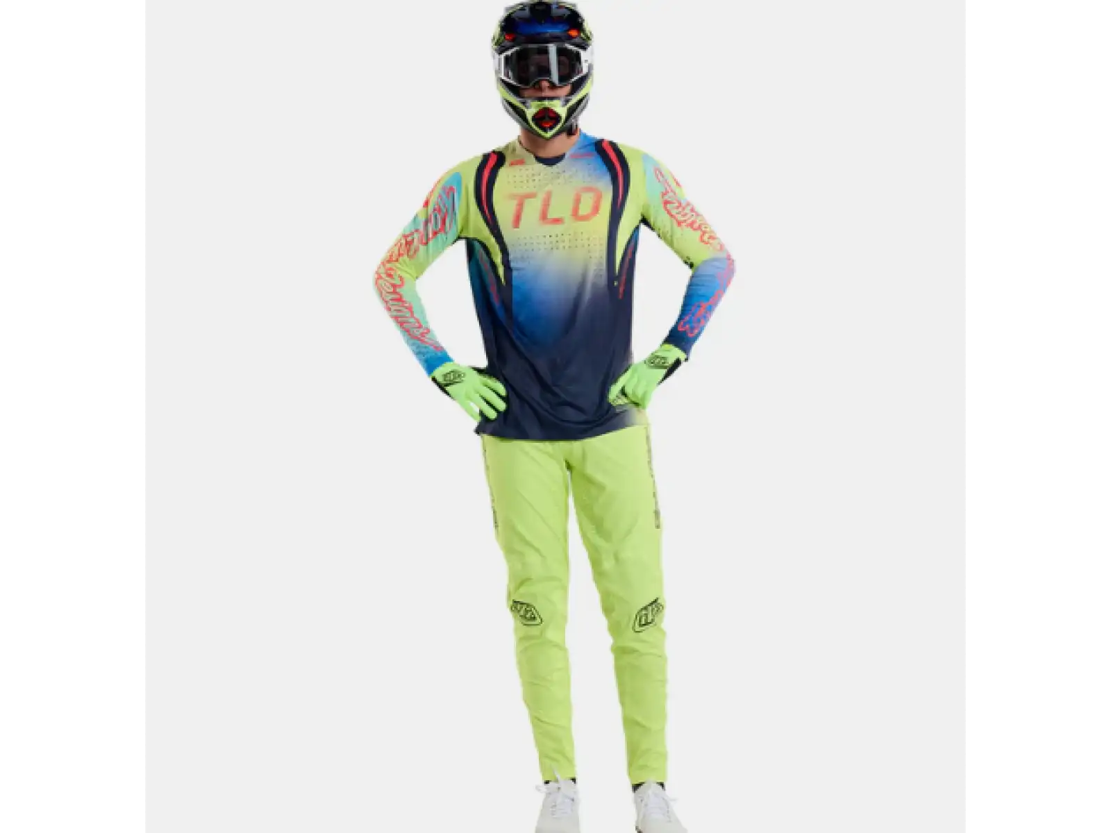 Troy Lee Designs Sprint Ultra Drip Herren Trikot Langarm Glo Yellow