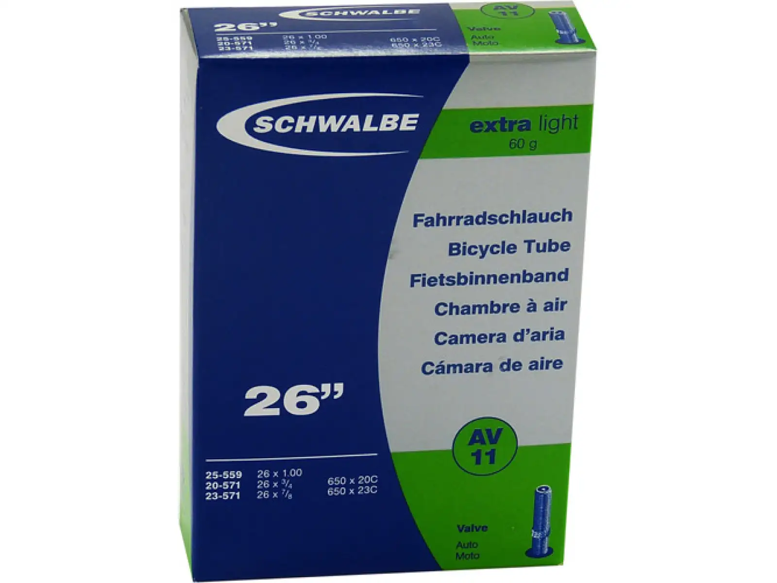 Schwalbe Schlauch MTB Extra Light 26x1,00" (Nr.11)
