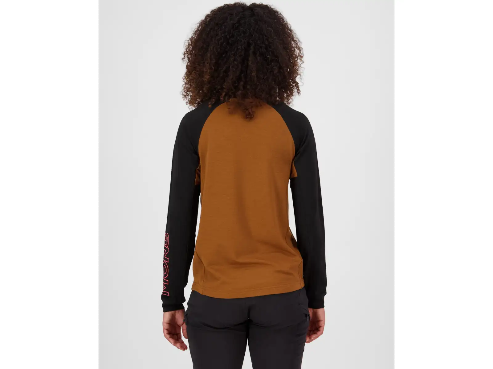 Mons Royale Tarn Merino Damen Langarmshirt Caramel / Black