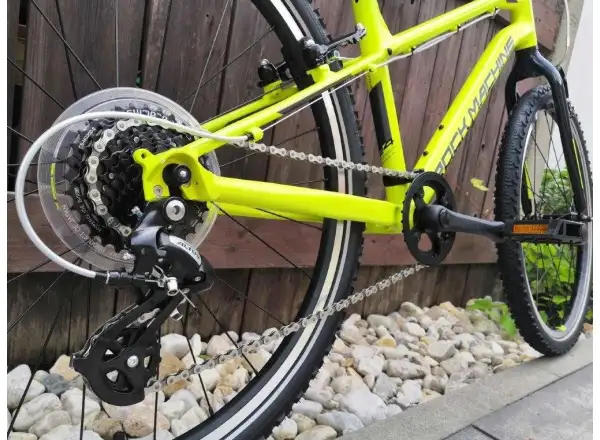 Rock Machine Thunder 24 Gloss Radioaktiv Gelb/Schwarz/Dunkelgrau Kinderfahrrad