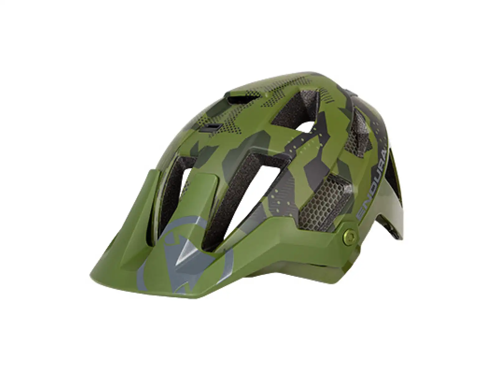 Endura SingleTrack Helm Olivgrün