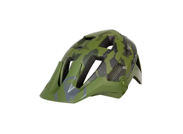 Endura SingleTrack Helm Olivgrün