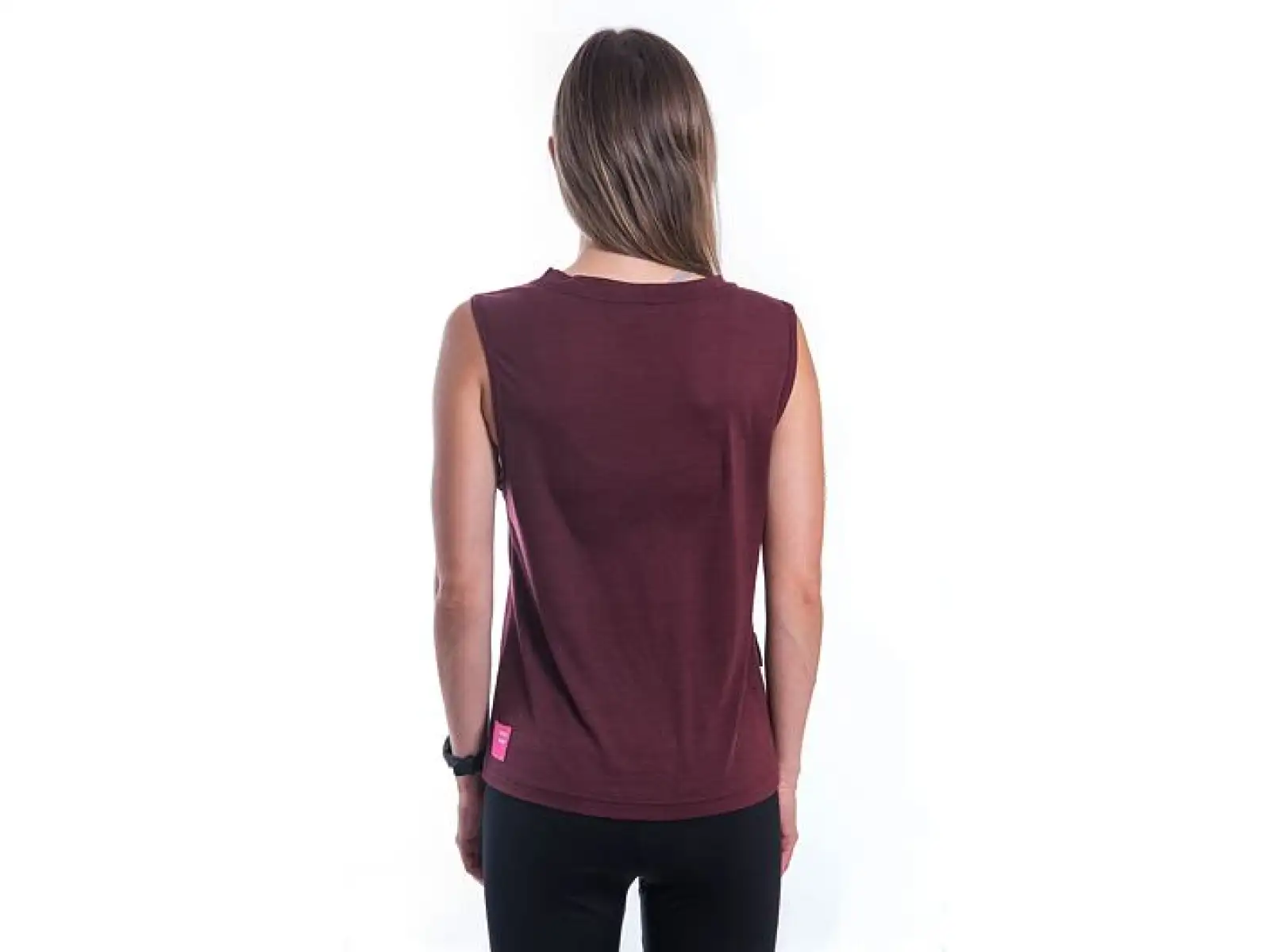 Sensor Merino Air Fox Damenhemd ohne Ärmel Port Red