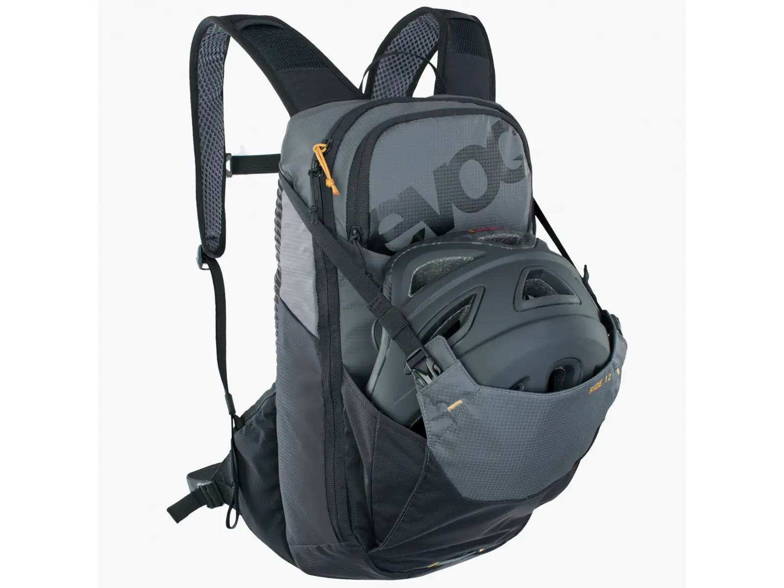 Evoc Ride 12 Rucksack 12 l + Trinkblase 2 l carbon grau/schwarz