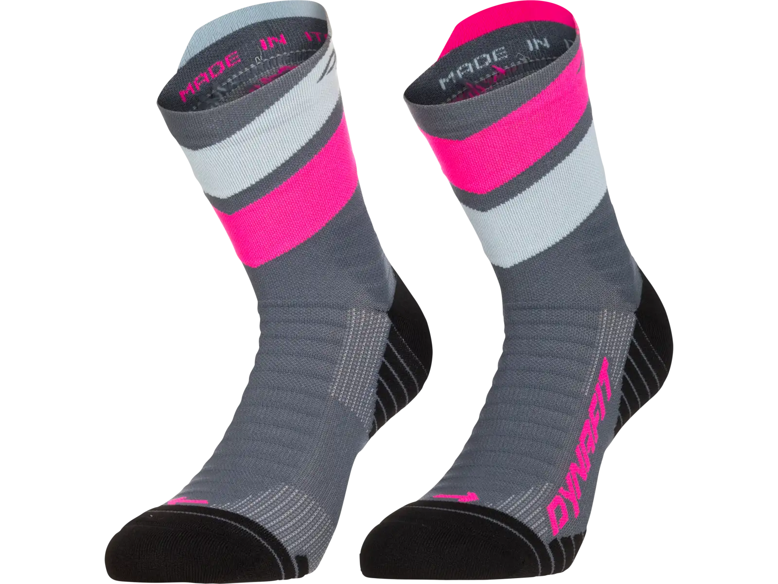 Dynafit Ultra Mid Laufsocken Cinder/Pink Glo