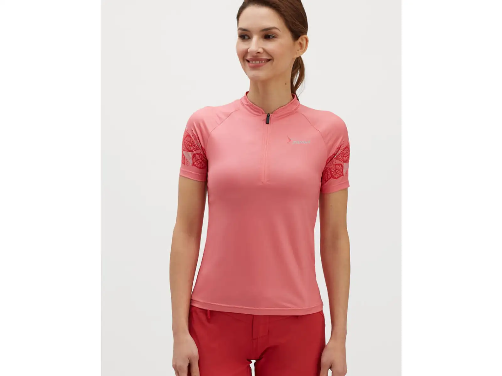 Silvini Sabatini Damen-Fahrradtrikot Kurzarm Blush/Punch