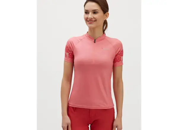 Silvini Sabatini Damen-Fahrradtrikot Kurzarm Blush/Punch