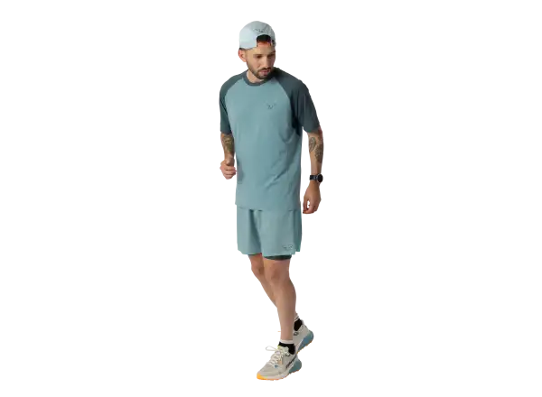 Dynafit Alpine Pro 2in1 Herren Laufshorts Smoke Blue