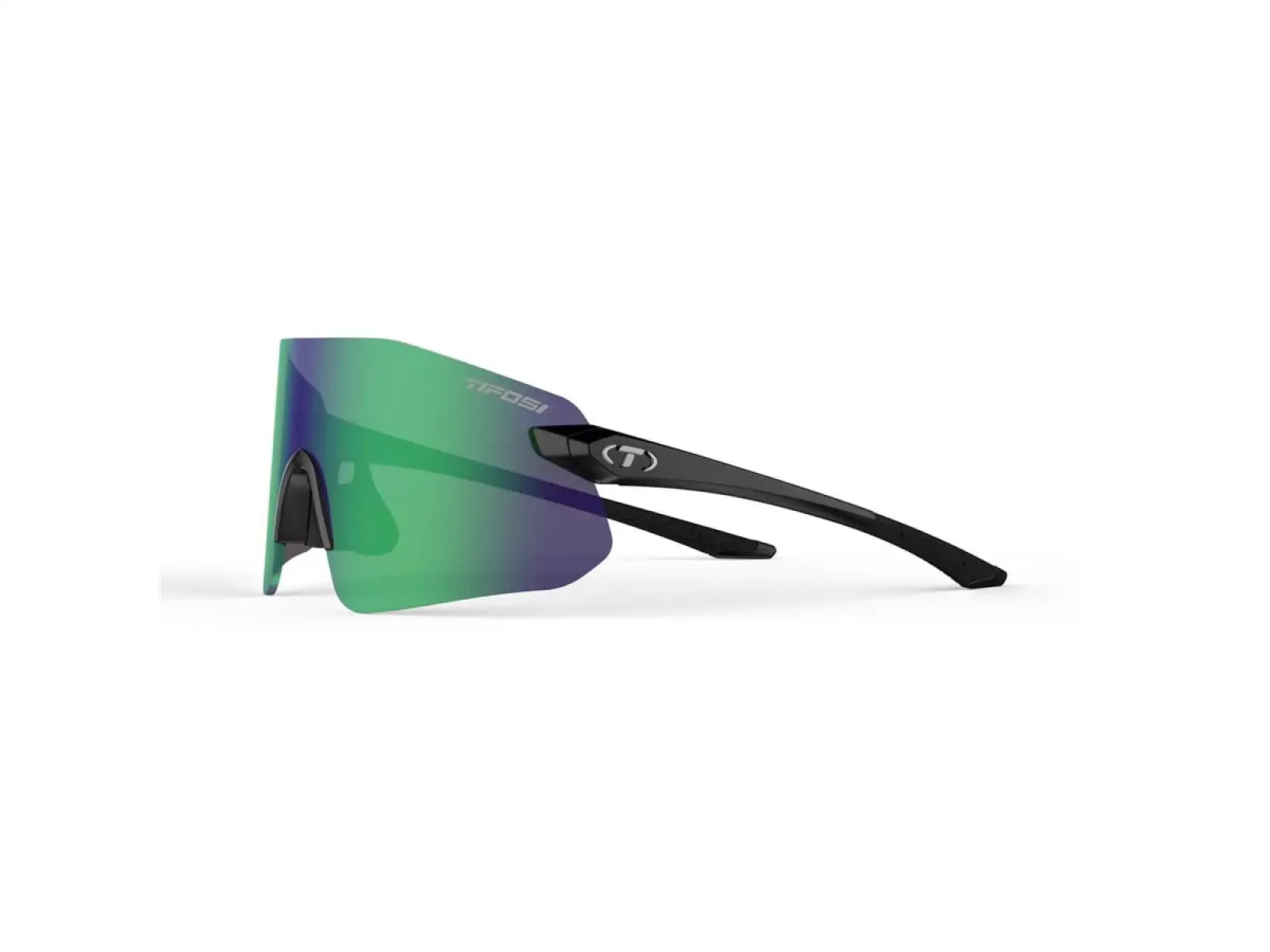 Tifosi Vogel SL Sportbrille Gloss Black/Smoke Green Mirror