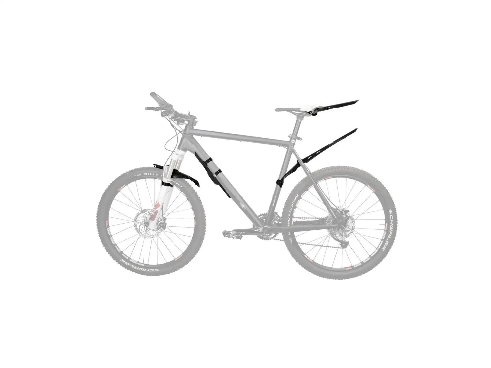 Topeak D-Flash ST hintere Schutzblech schwarz/reflektierend.