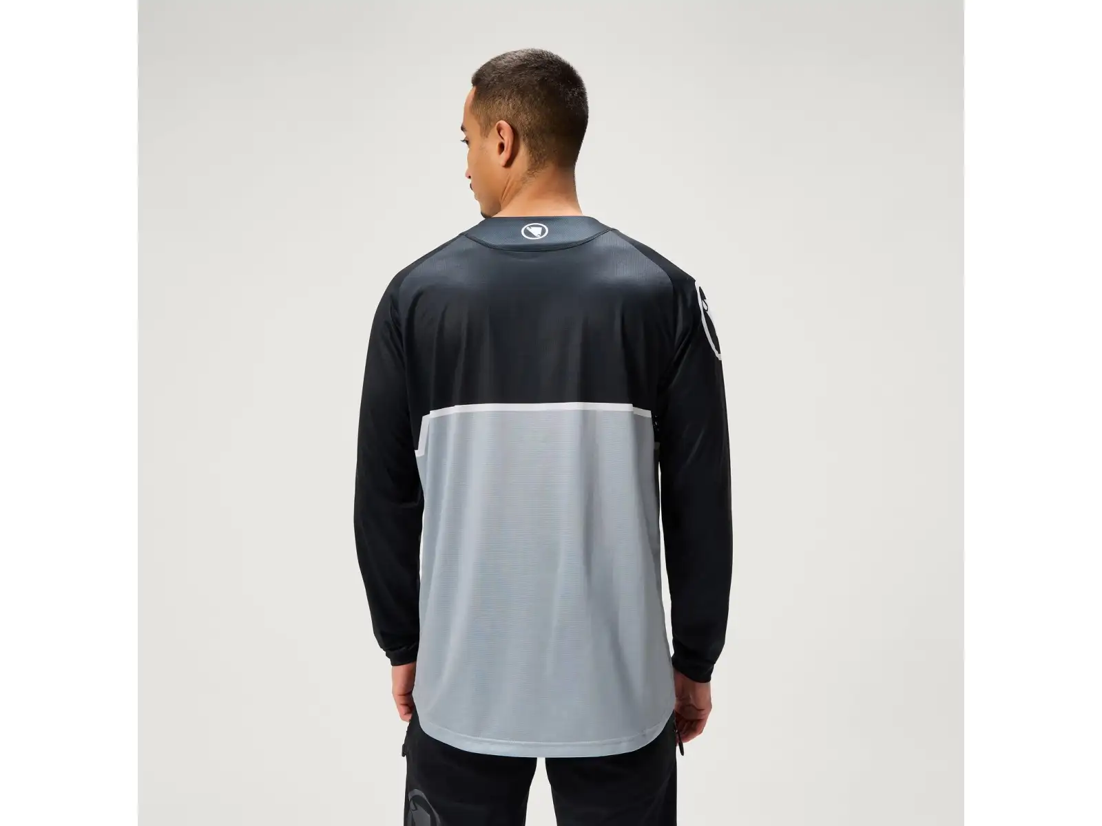Endura Core Printed L/S Tee Herrentrikot Langarm Black