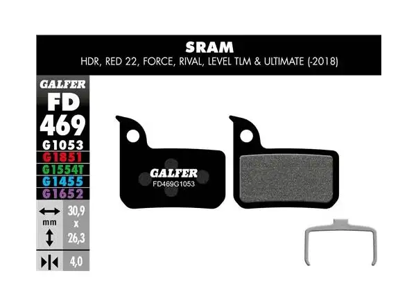 Galfer FD469 Standard für Sram HRD, Red, Force, Rival
