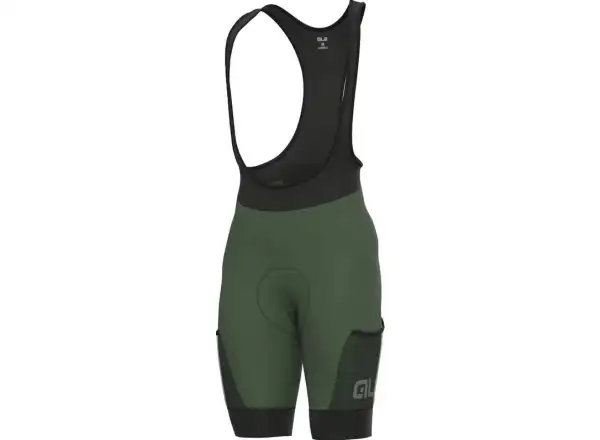 Alé Off Road Gravel Stones Cargo Herren Shorts mit Latz Grün