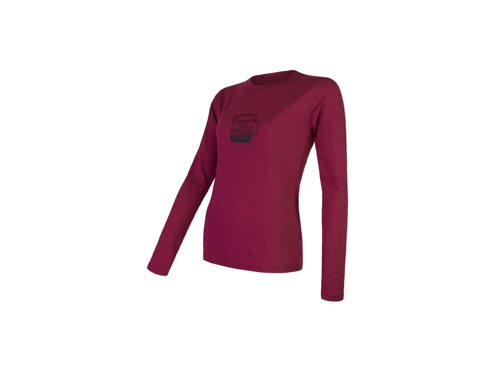 Sensor Merino Active Pt Mug Damen-Shirt Langarm Lilla