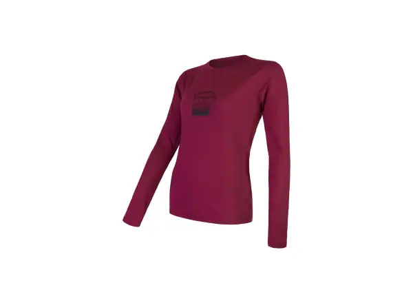 Sensor Merino Active Pt Mug Damen-Shirt Langarm Lilla